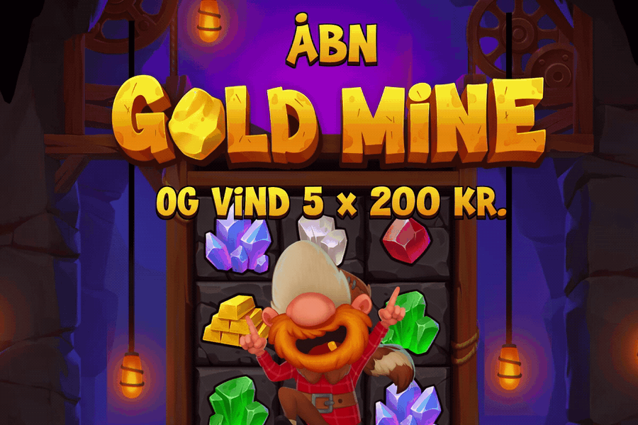 Vind 5 x 200 kr. i Gold Mine nu!