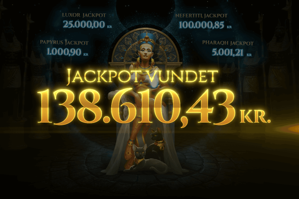 Ny Nefertiti Jackpot vundet!
