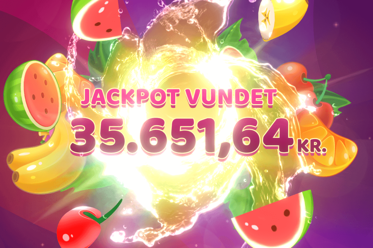 Saftig jackpot vundet i Fruits!